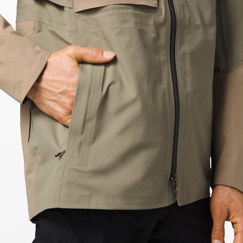 laydown image of Escape and Explore Rain Jacket