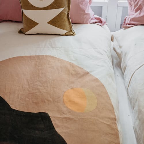 laydown image of Mountain Calling Duvet