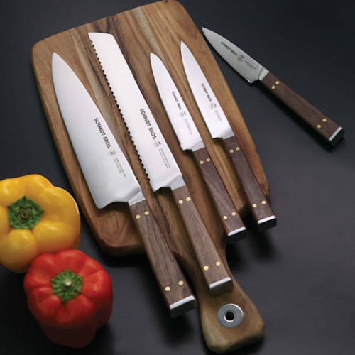 laydown image of 6 Pc Knife Block Set