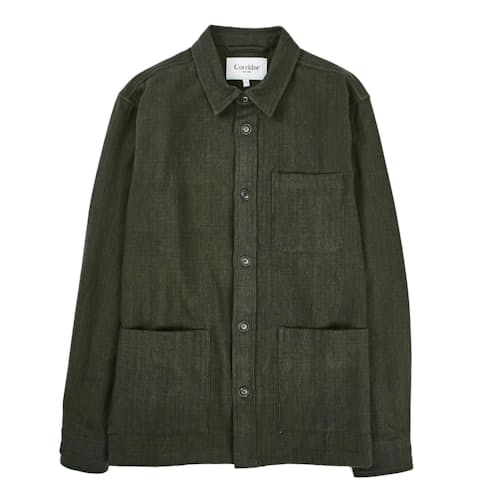 laydown image of Hunter Bedford Cord Overshirt
