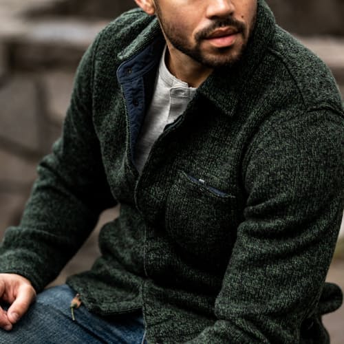 laydown image of Bonded Rag-Wool CPO - Exclusive