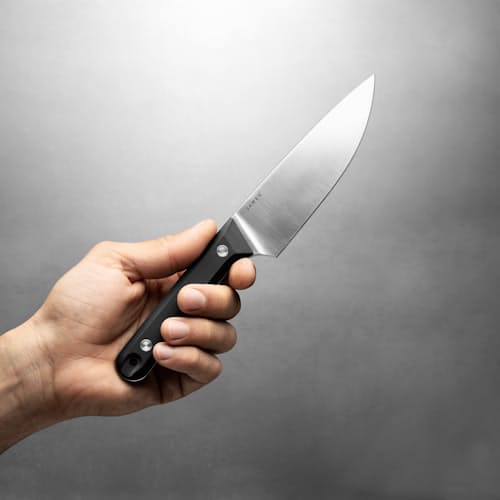 laydown image of The Hells Canyon Chef Knife