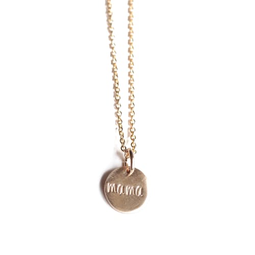 laydown image of Mama Coin Necklace
