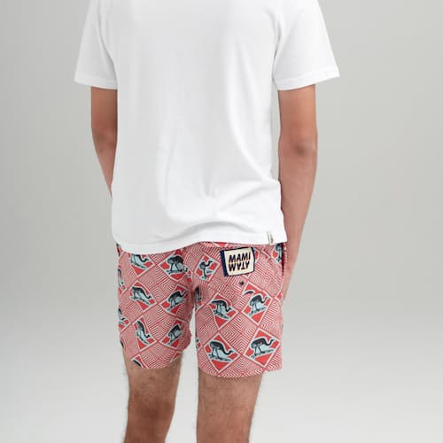 laydown image of Surfing Ostrich Surf Trunk