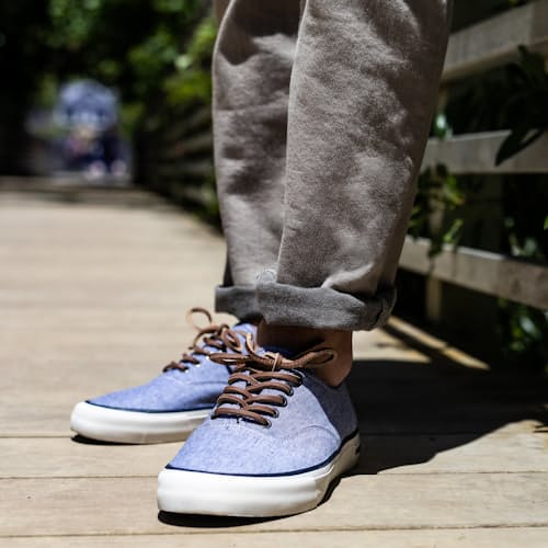 laydown image of Legend Sneaker Chambray