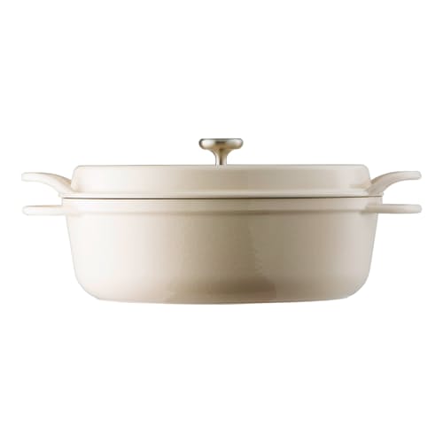 laydown image of Shallow Oven Pot - 3.9 qt