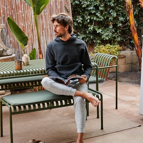 laydown image of At Ease Hoodie