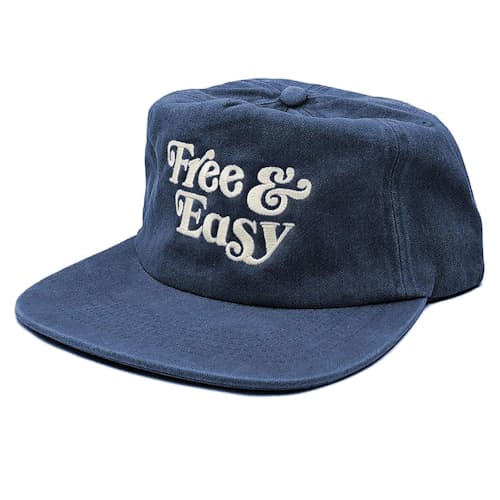 laydown image of Free & Easy 5 Panel Snapback