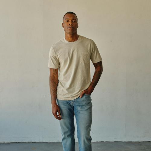 laydown image of Slub Pocket T-Shirt