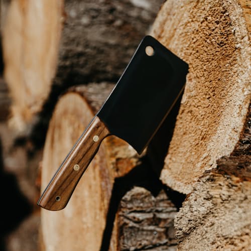 laydown image of Walnut Cleaver