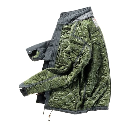 laydown image of Quilted Tanker Jacket
