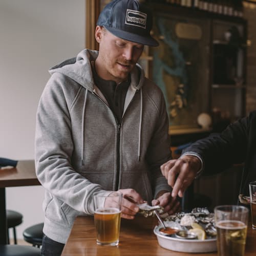 laydown image of 10-Year Full Zip Hoodie