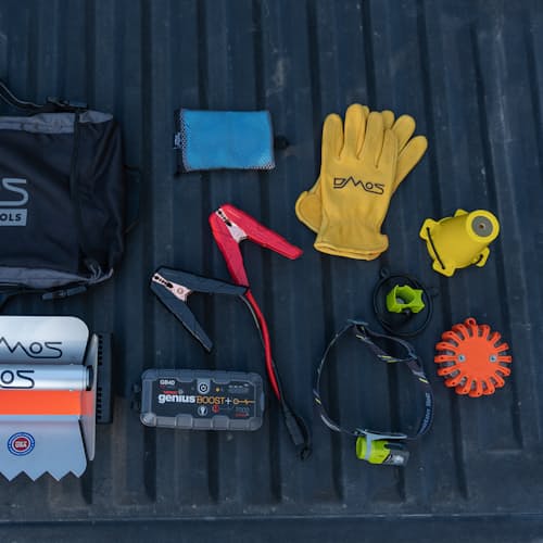 laydown image of Roadside Expansion Kit + Collapsible Shovel