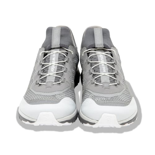 laydown image of and wander x Salomon Reflective Mesh Hiking Shoe