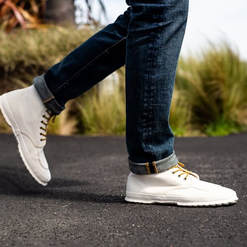 laydown image of Canvas Moc-Toe Lace-Up
