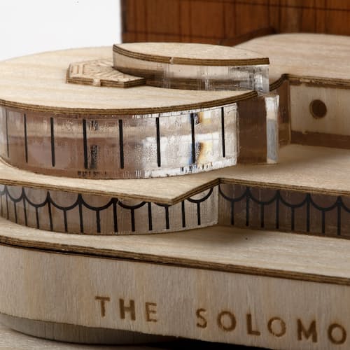 laydown image of DIY Guggenheim Museum Architectural Model