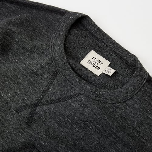 laydown image of French Terry Pocket Crew Sweatshirt
