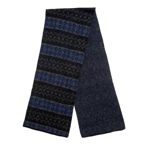 laydown image of The English Difference Fair Isle Scarf