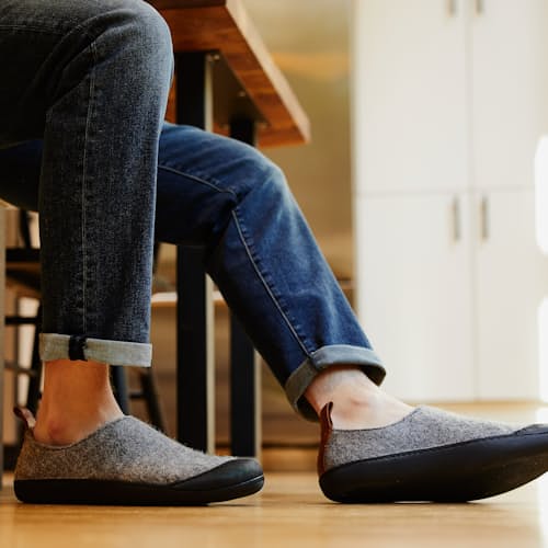 lifestyle image of Wool Outdoor Slipper