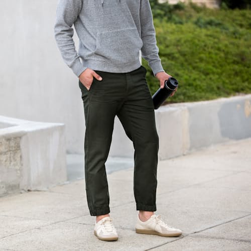 laydown image of Canvas Jogger