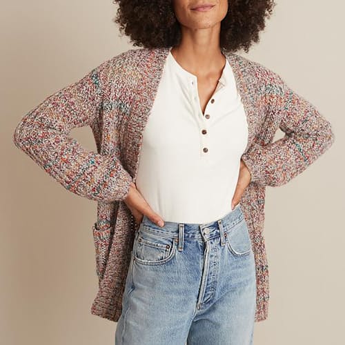 laydown image of Women's Ontario Cardigan