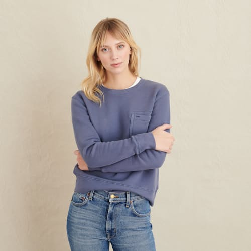 laydown image of Women's Crewneck Sweatshirt