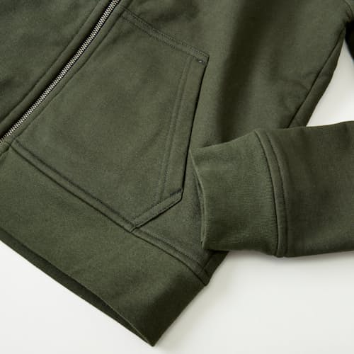 lifestyle image of 10-Year Waffle-Lined Hoodie