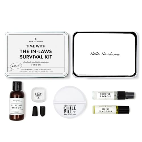 laydown image of Time With The In-Laws Survival Kit