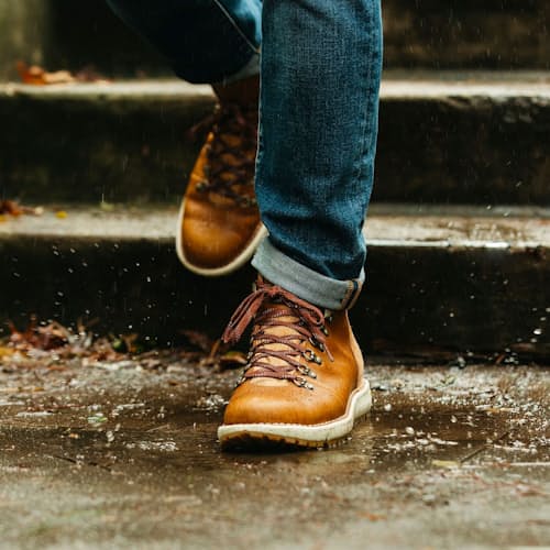 laydown image of Danner x Huckberry - Vertigo 917 'Gold Rush'