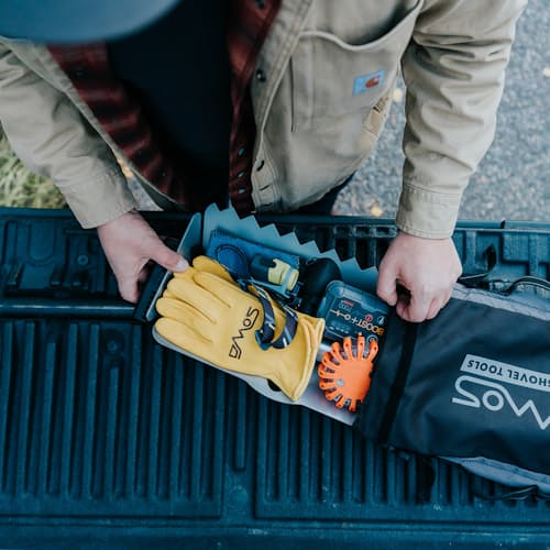 laydown image of Roadside Expansion Kit + Collapsible Shovel