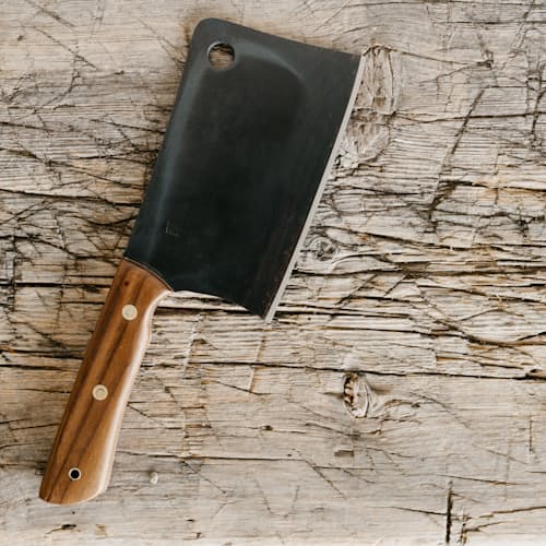 laydown image of Walnut Cleaver