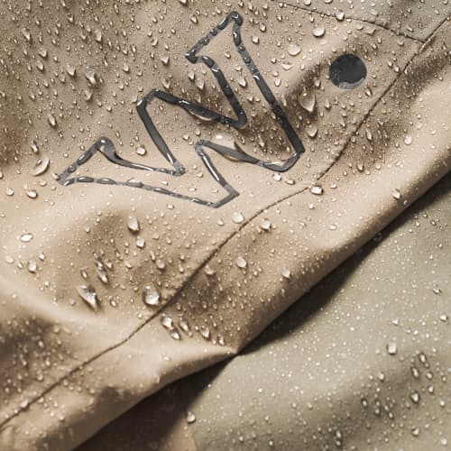 laydown image of Escape and Explore Rain Jacket