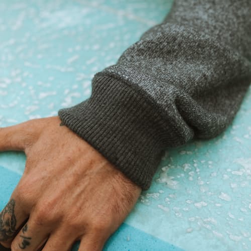 laydown image of Merino Hoodie - Exclusive