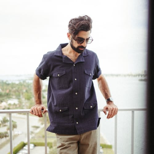laydown image of Guayabera Shirt