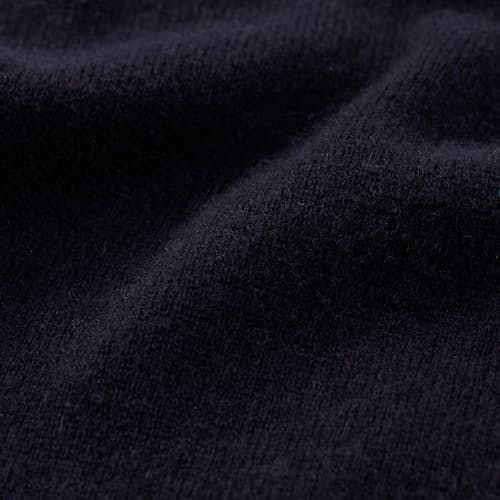 laydown image of Classic Cashmere Quarter Zip Sweater