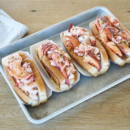 laydown image of Lobster Mac & Lobster Rolls