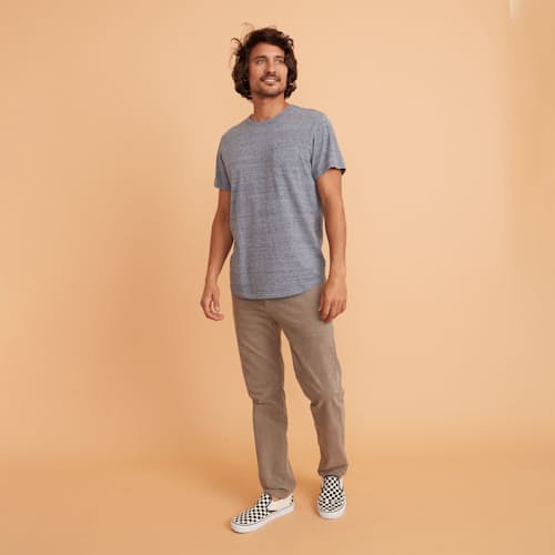 laydown image of Saddle Hem Pocket Tee
