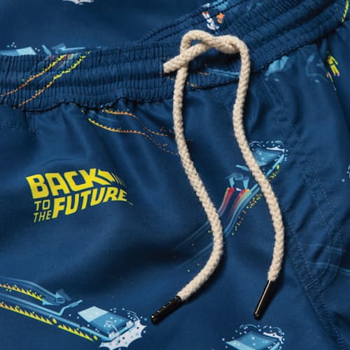 laydown image of Back to the Future Swim Short - 6"