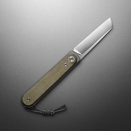 laydown image of The Duval Pocket Knife - Straight