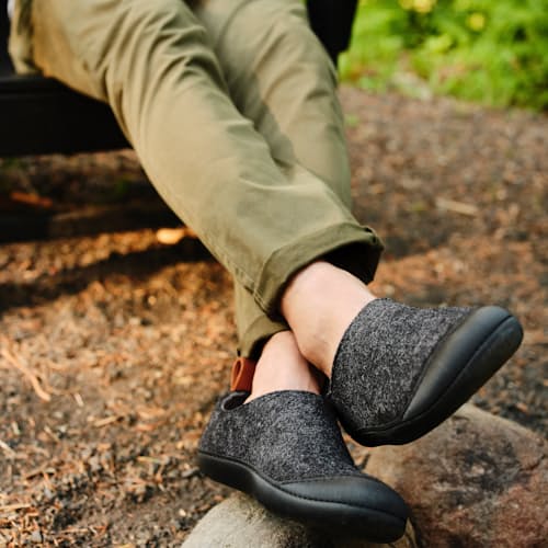lifestyle image of Wool Outdoor Slipper