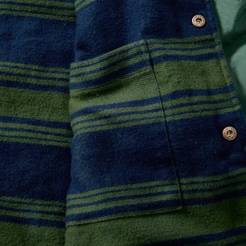 laydown image of Quilted Shirt Jacket