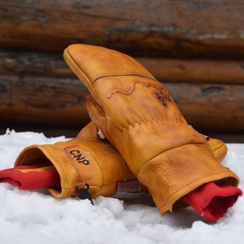 lifestyle image of Frontier Waxed Mittens