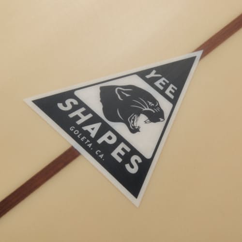 laydown image of Huckberry x Coors Banquet x DJ Javier 7'6" Yee Shapes Egg Surfboard