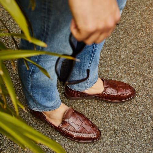 lifestyle image of Cancun Huaraches