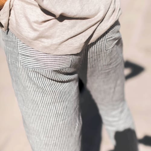 lifestyle image of Cham Linen Pants