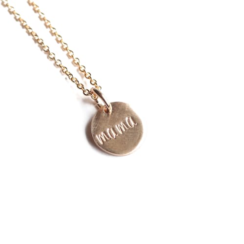 laydown image of Mama Coin Necklace
