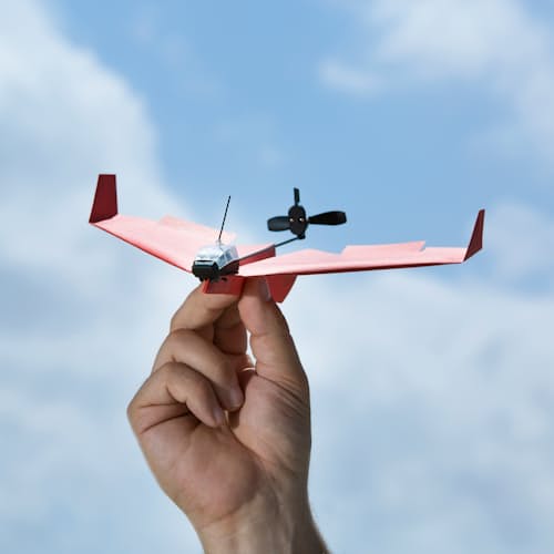 laydown image of PowerUp 3.0 - Smartphone Controlled Paper Airplane