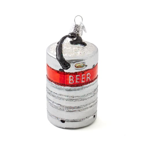 laydown image of Beer Keg Ornament