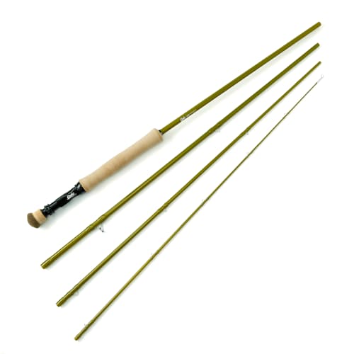 laydown image of 6wt 686 FastGlass Fly Rod w/Full Wells Grip