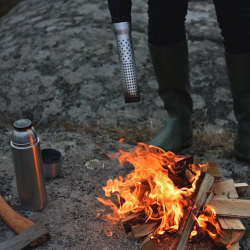 laydown image of Charcoal Electric Lighter & Firestarter